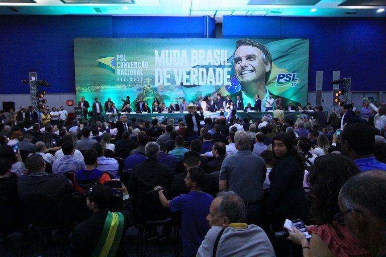 Jair Bolsonaro foi escolhido o candidato do PSL à Presidência da República Jair Bolsonaro foi escolhido o candidato do PSL à Presidência da República