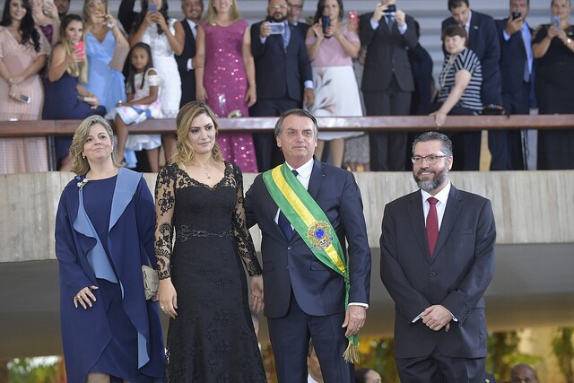 Michelle com o vestido do jantar no Itamaraty Michelle com o vestido do jantar no Itamaraty