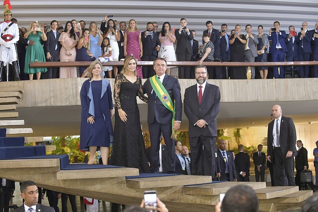 Michelle com o vestido do jantar no Itamaraty Michelle com o vestido do jantar no Itamaraty