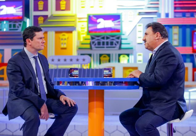 Ministro Sergio Moro no programa do Ratinho Ministro Sergio Moro no programa do Ratinho