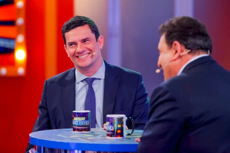 Ministro Sergio Moro no programa do Ratinho Ministro Sergio Moro no programa do Ratinho