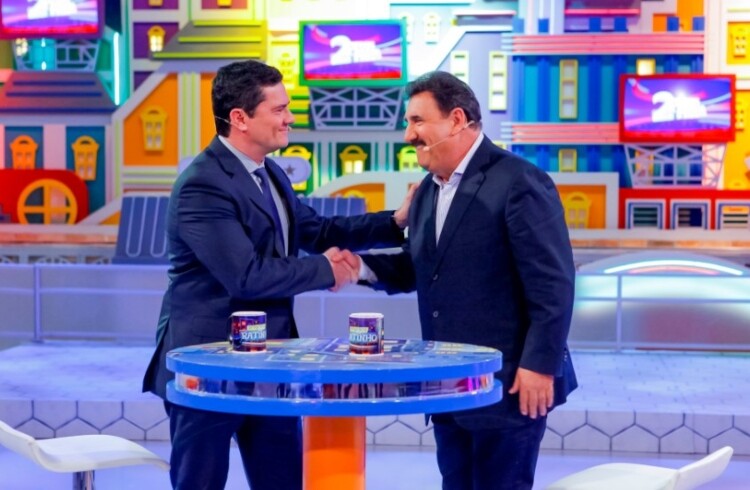 Ministro Sergio Moro no programa do Ratinho Ministro Sergio Moro no programa do Ratinho