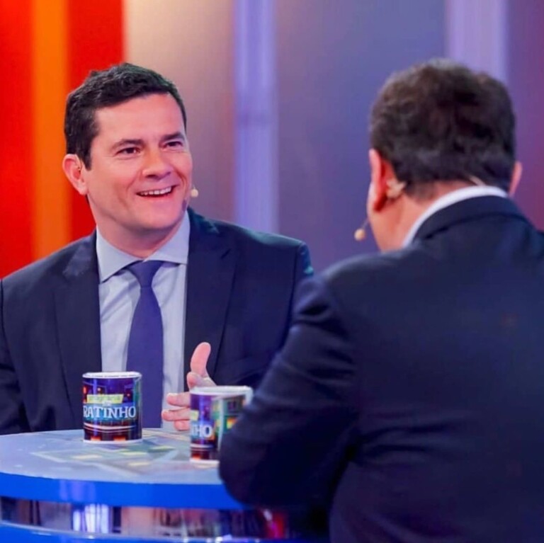 Ministro Sergio Moro no programa do Ratinho Ministro Sergio Moro no programa do Ratinho