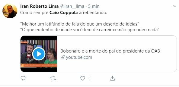 Internautas apoiaram Caio Coppolla após discussão no Morning Show Internautas apoiaram Caio Coppolla após discussão no Morning Show