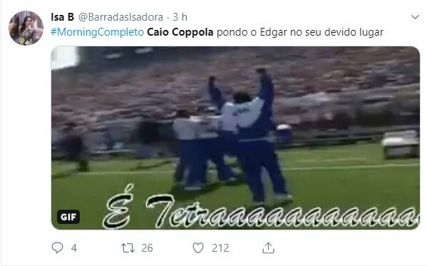 Internautas apoiaram Caio Coppolla após discussão no Morning Show Internautas apoiaram Caio Coppolla após discussão no Morning Show
