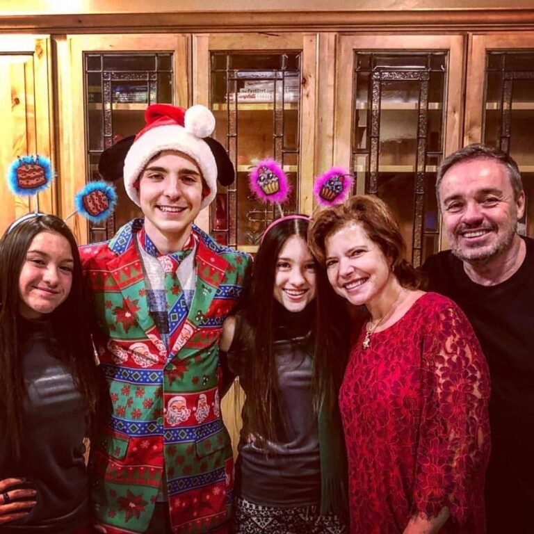 Gugu Liberato e a família Gugu Liberato e a família