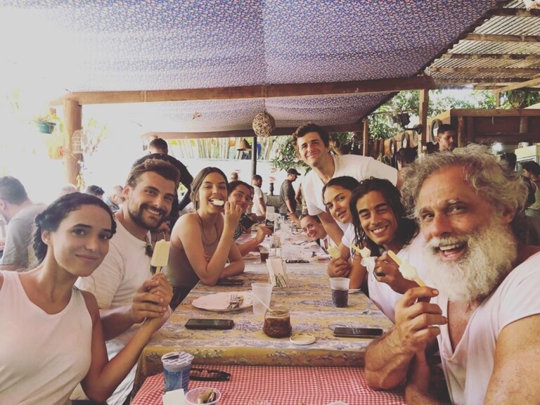 Elenco que vai interpretar a família de Noé se reúne nas gravações Elenco que vai interpretar a família de Noé se reúne nas gravações