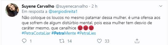 Internautas repudiaram ataques da cineasta a Bolsonaro Internautas repudiaram ataques da cineasta a Bolsonaro
