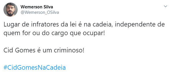 Senador Cid Gomes foi alvo de boletim de ocorrência. Internet pede a prisão do parlamentar Senador Cid Gomes foi alvo de boletim de ocorrência. Internet pede a prisão do parlamentar