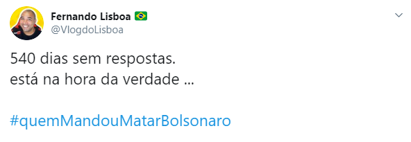 Seguidores apoiaram questionamento de Carlos Bolsonaro e exigiram respostas ao crime Seguidores apoiaram questionamento de Carlos Bolsonaro e exigiram respostas ao crime