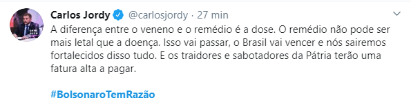 Usuários de redes sociais dão apoio ao presidente Jair Bolsonaro Usuários de redes sociais dão apoio ao presidente Jair Bolsonaro
