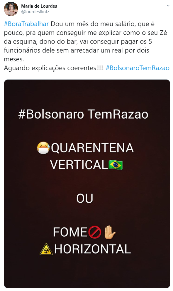 Usuários de redes sociais dão apoio ao presidente Jair Bolsonaro Usuários de redes sociais dão apoio ao presidente Jair Bolsonaro
