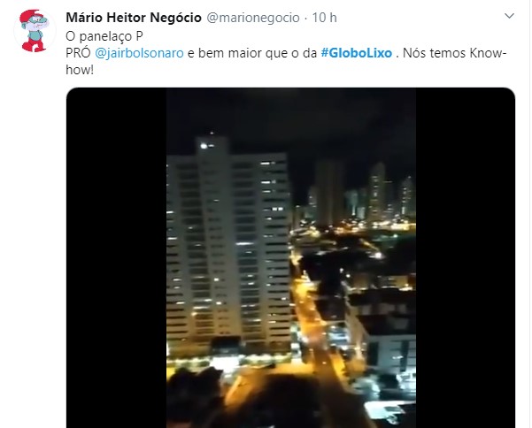 Internautas criticaram a Globo por diminuir espaço das manifestações favoráveis ao presidente
