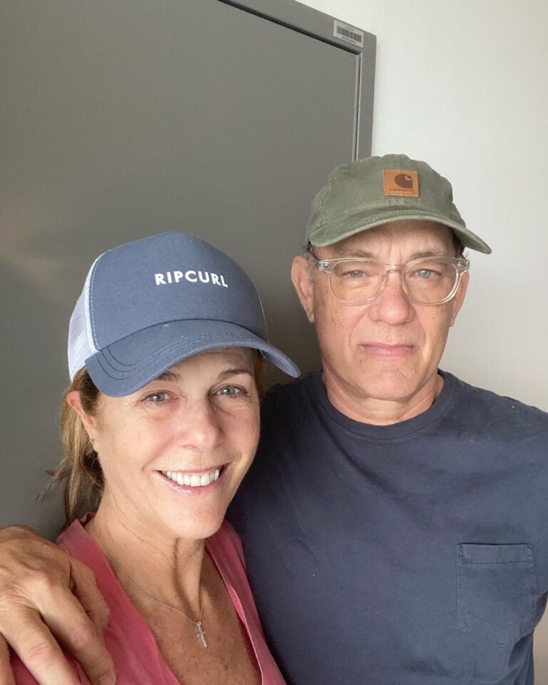 Toma Hanks e a esposa, Rita Wilson