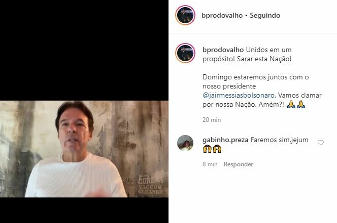 Líderes dão apoio a jejum convocado por Bolsonaro