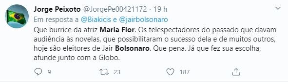 Internautas repudiam discurso de ódio de Maria Flor Internautas repudiam discurso de ódio de Maria Flor