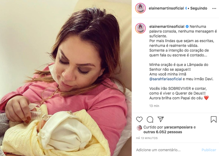 Amigos se solidarizam diante da morte da filha de Sarah Farias