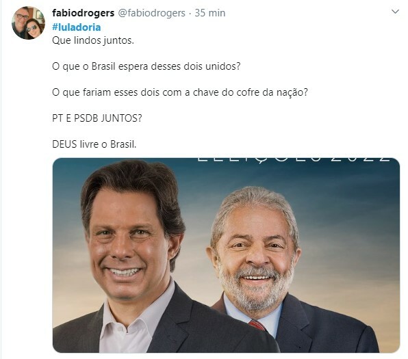 Doria foi duramente criticado após compartilhar publicação de Lula